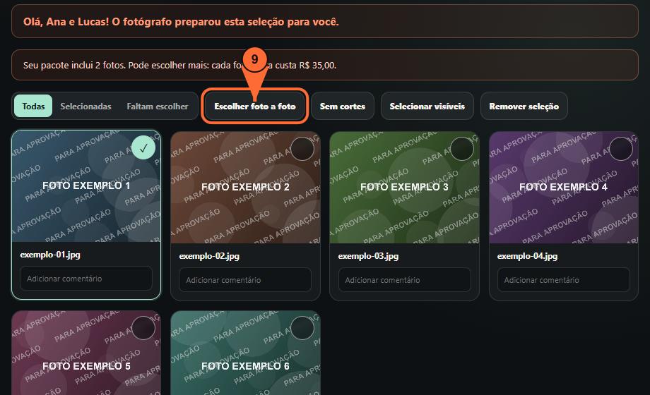 9. Percorra uma por uma