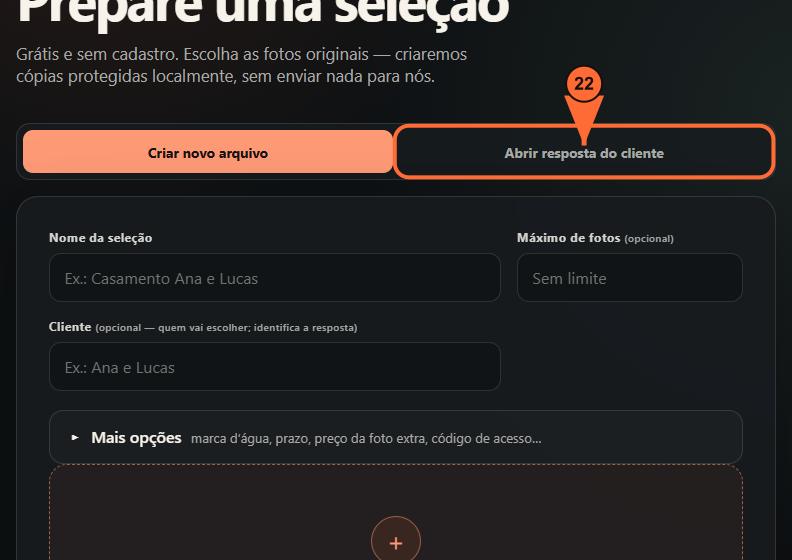 22. Quando a resposta chegar, abra esta aba